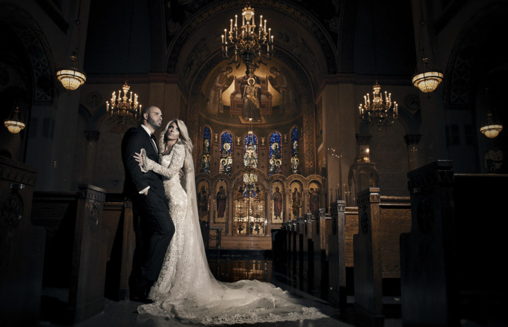 Couple in Wedding Hall