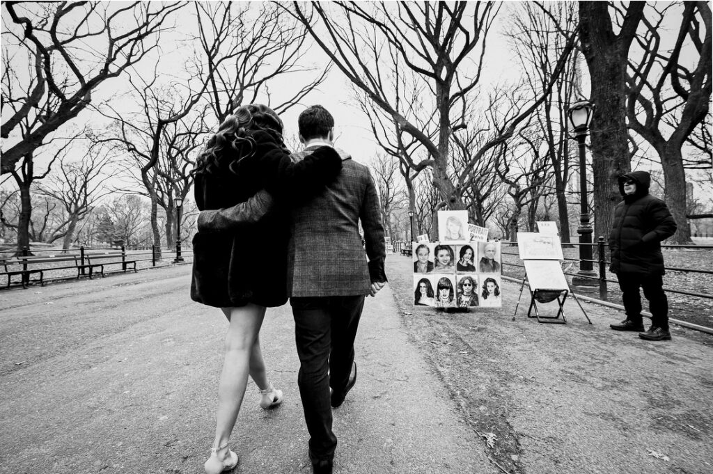 Central Park Engagement Photos